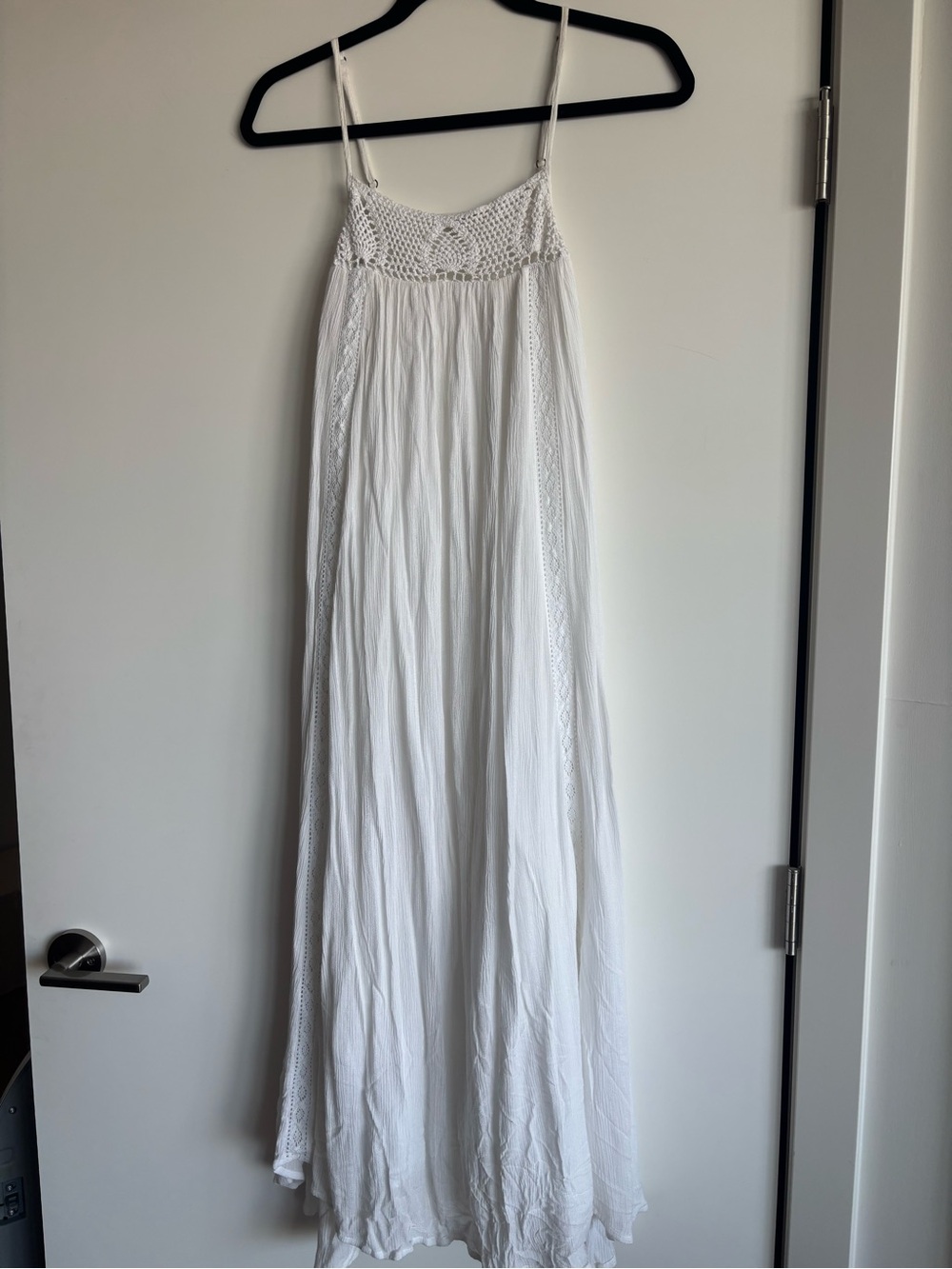 Rip Curl White Crochet Yoke Maxi Dress